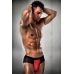 Мужские трусики с красным гульфиком Passion THONG red L/XL