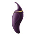 Вибратор 2в1 с язычком Zalo ? Hero Twilight Purple, кристалл Swarovski