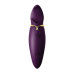 Вибратор 2в1 с язычком Zalo ? Hero Twilight Purple, кристалл Swarovski