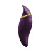 Вибратор 2в1 с язычком Zalo ? Hero Twilight Purple, кристалл Swarovski