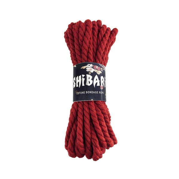 Хлопковая веревка для Шибари Feral Feelings Shibari Rope, красная, 8 м