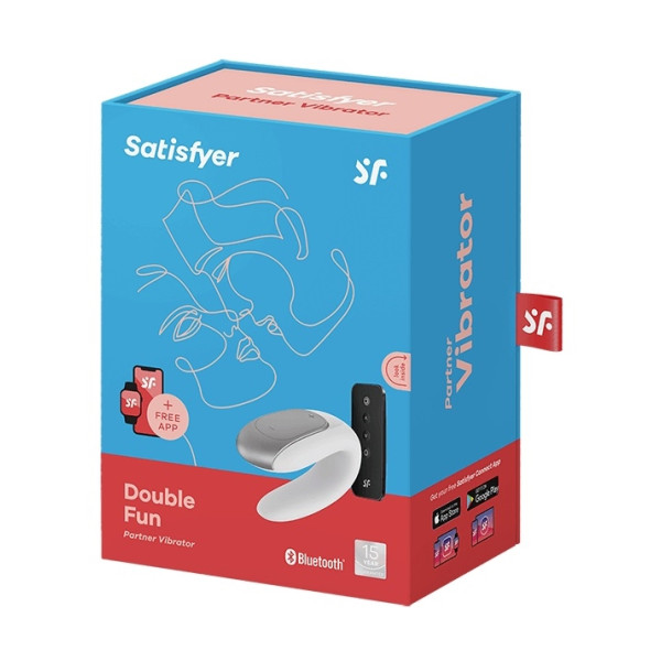 Вибромассажер для пар Satisfyer Double Fun White