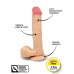 Силиконовый фаллоимитатор на присоске Brazzers, 19*4,5 см