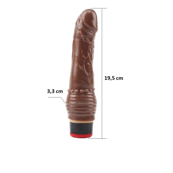 Вибратор CHISA Vibe Cock - Brown, 19,5 см
