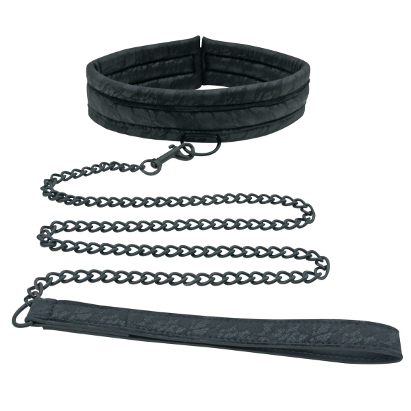 Ошейник с поводком Sportsheets Midnight Lace Collar and Leash