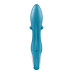 Вибратор кролик с тройным отростком Satisfyer Embrace me Turquoise, 2 мотора, 22 см