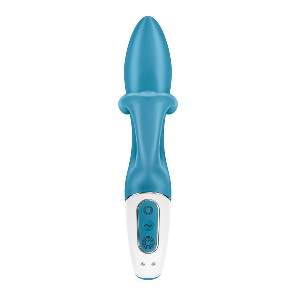 Вибратор кролик с тройным отростком Satisfyer Embrace me Turquoise, 2 мотора, 22 см