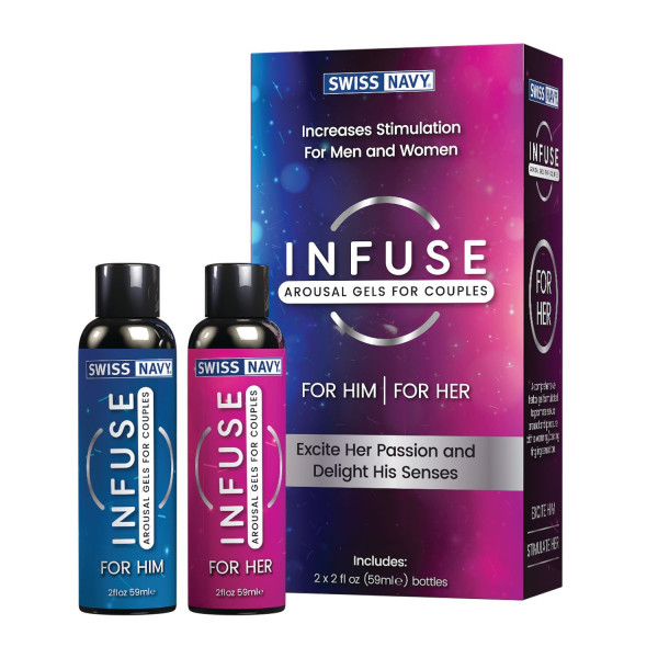 Возбуждающие гели для пар Swiss Navy Infuse Arousal Gels for Couples, 2 х 59 мл