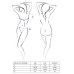 Комплект белья OFELIA SET OpenBra white S/M: стринги, открытый лиф, широкий пояс