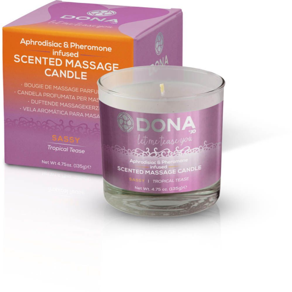Массажная свеча DONA Scented Massage Candle Tropical Tease SASSY