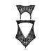 Кружевное боди Obsessive Donna Dream crotchless teddy XL/2XL Black, открытый доступ