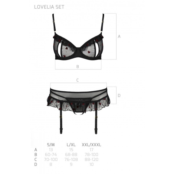 LOVELIA SET black L/XL - Passion