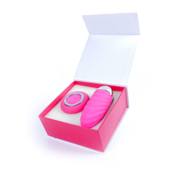 Виброяйцо с пультом ДУ - Remoted controller egg 0.2 USB Pink, 9 см