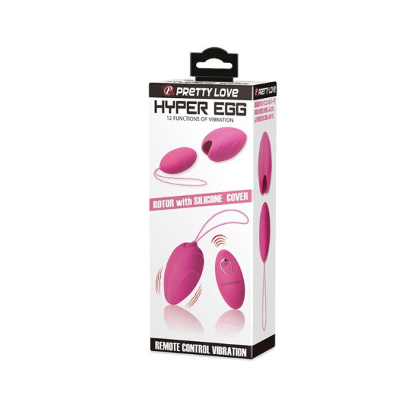 Виброяйцо с пультом ДУ Pretty Love - Hypper Egg, 7,8 см