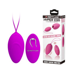 Виброяйцо с пультом ДУ Pretty Love - Hypper Egg, 7,8 см