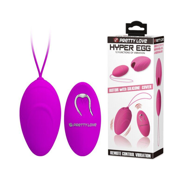 Виброяйцо с пультом ДУ Pretty Love - Hypper Egg, 7,8 см