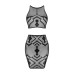 Эротичный полупрозрачный комплект Obsessive K101 top & skirt S/M/L, топ, юбка