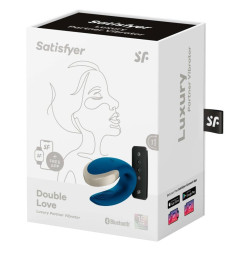 Вибромассажер для пар Satisfyer Double Love Blue