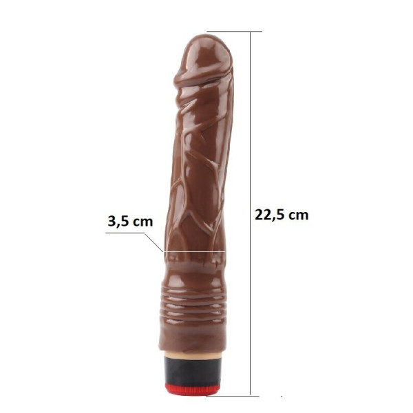 Вибратор CHISA Vibe Cock - Brown, 22,5 см