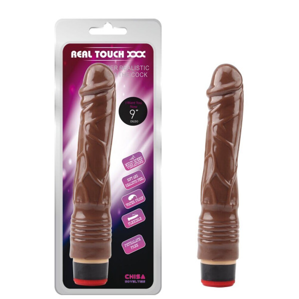Вибратор CHISA Vibe Cock - Brown, 22,5 см