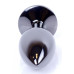 Анальная пробка Boss Series - Jewellery Dark Silver PLUG Black S