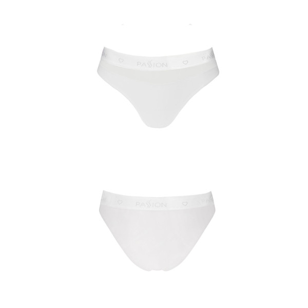 Трусики с прозрачной вставкой Passion PS006 PANTIES white, размер S