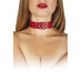 Ошейник Leather Restraints Collar, red