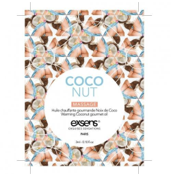 Пробник массажного масла EXSENS Coconut, 3мл