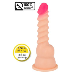 Силиконовый фаллоимитатор на присоске Brazzer, 20.5 см х 3.2 см