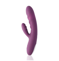 Вибратор-кролик Svakom Avery Lilac с двигающимся стволом, движение вперед-назад