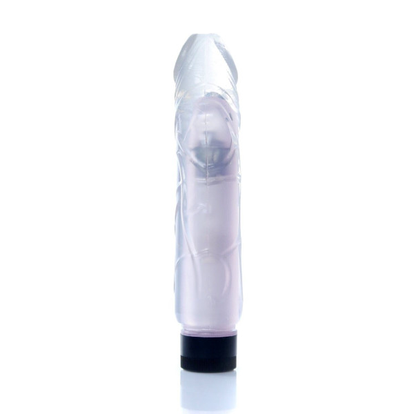 Вибратор Boss Series - Juicy Jelly Multispeed Clear, длина 22 см, диаметр 4 см