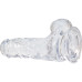 Прозрачный фаллоимитатор на присоске ADDICTION — Clear Dildo with Balls 6 inch, вибропуля в подарок