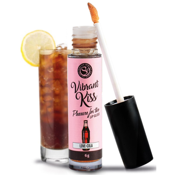 Блеск для губ с эффектом вибрации Secret Play - LIP GLOSS Vibrant Kiss Cola, 6 г
