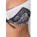 Комплект белья SUELO SET white S/M: лиф, стринги, пояс для чулок