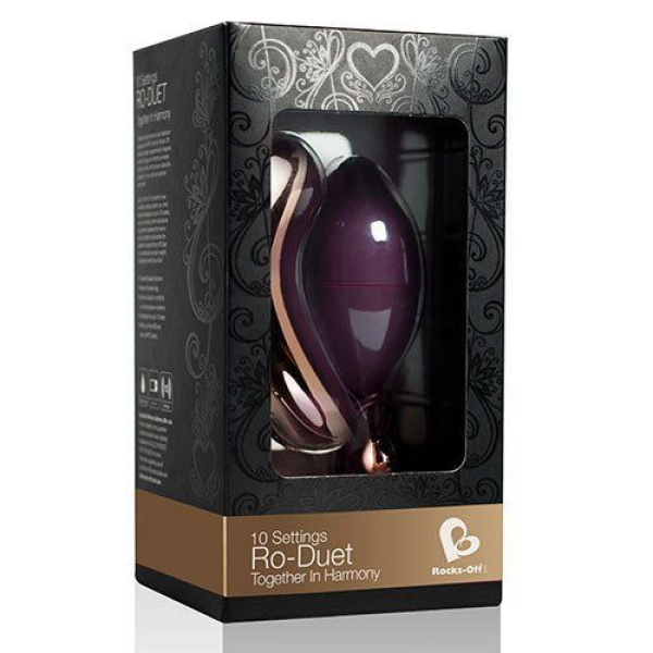 Виброяйцо Rocks Off Ro-Duet Rose Gold с пультом
