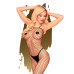 Бодистокинг в крупную сетку Penthouse - Body Search Black размер XL