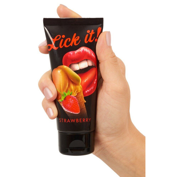 Смазка съедобная Lick-it Strawberry 100 мл
