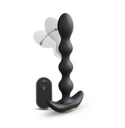 Анальный вибратор-бусы Dorcel FLEXI BALLS, гибкий ствол, пульт ДУ