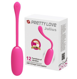 ПЕРЕЗАРЯЖАЕМОЕ ВИБРОЯЙЦО PRETTY LOVE JULIUS
