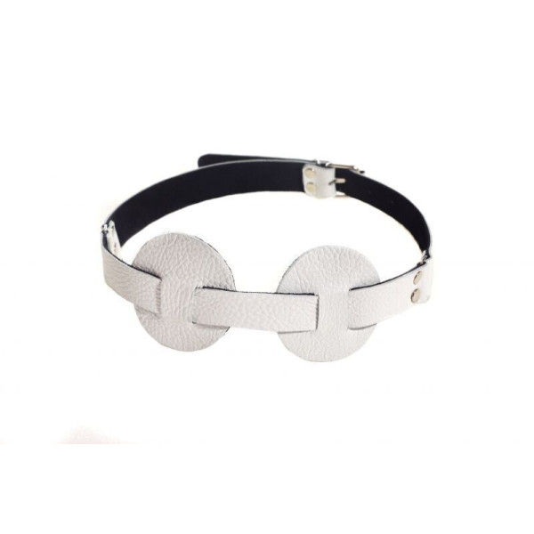 Маска SUB leather mask, white