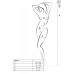 Ажурный бодистокинг с имитацией чулок Passion BS074 black