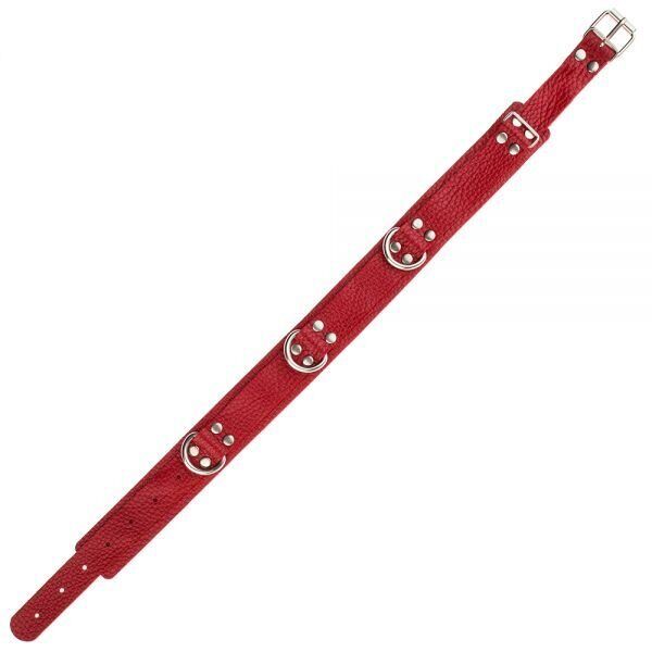 Ошейник Slave leather collar,red