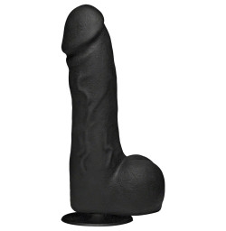 Фаллоимитатор со съемной присоской Doc Johnson Kink - The Perfect Cock Vac-U-Lock, черный, 17.8 см