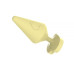 Анальный плаг CHISA Large Luv Heart Plug, Yellow