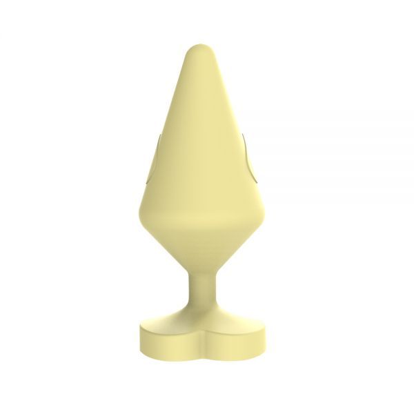 Анальный плаг CHISA Large Luv Heart Plug, Yellow