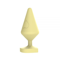 Анальный плаг CHISA Large Luv Heart Plug, Yellow