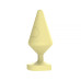 Анальный плаг CHISA Large Luv Heart Plug, Yellow