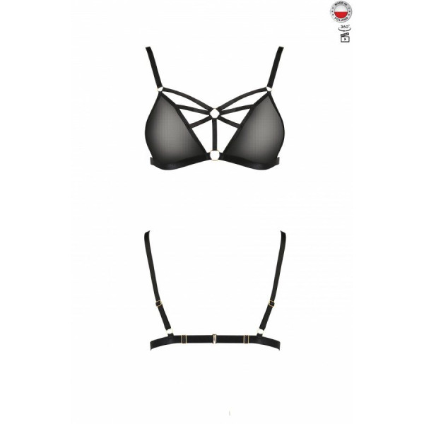 Бюстгальтер-стрепы MEGGY BRA black Passion Exclusive L/XL