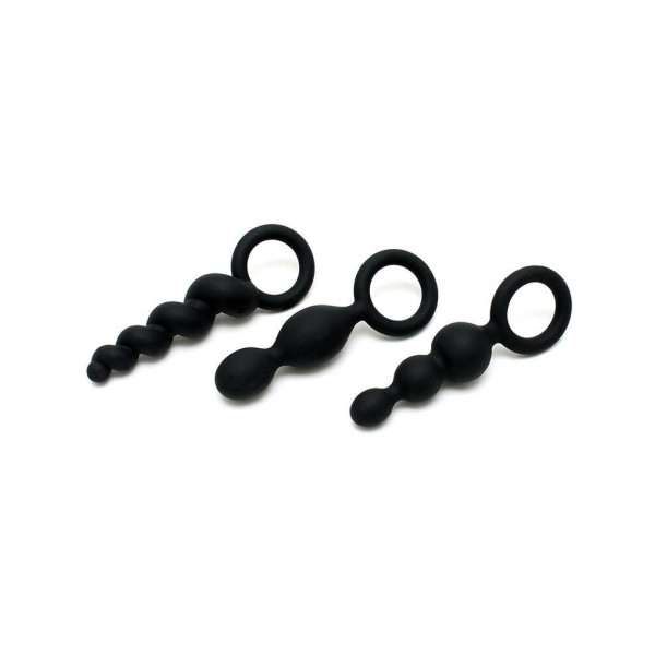 Набор анальных игрушек Satisfyer Plugs black, 3 шт