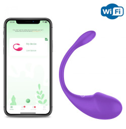 Смарт виброяйцо YAFEI с управлением через приложение, 10 режимов, фиолетовое